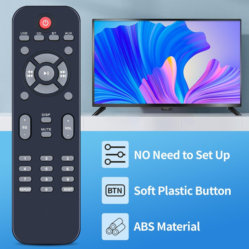 Replacement Soundbar Remote Control Compatible with Acoustic Audio AA2103 Home