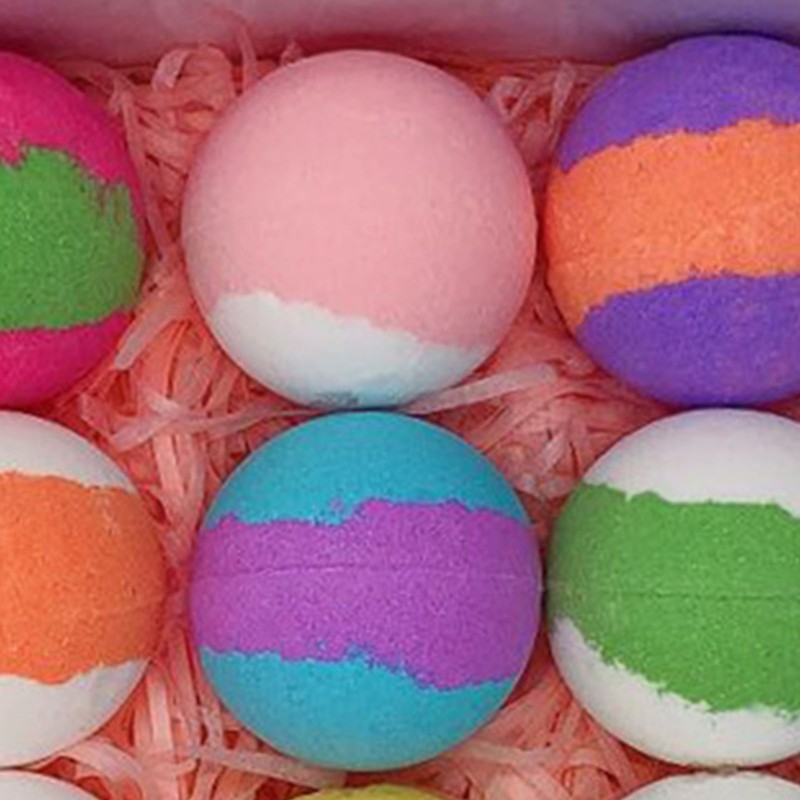12 Pcs Bubble Bath Ball Set Moisturizing Rich Foaming Pleasant