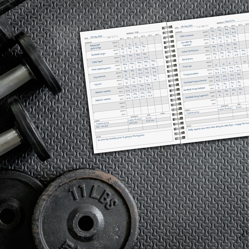 The Gym Log - The perfect logbook to record your