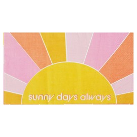 C.R. Gibson TW8-25063 Kailo Chic Sunny Days Disposable Paper Guest Towels and Dinner Napkins, 8" x 4.25", Multicolor, 16pcs