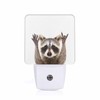 Chrobak LED Night Light,Funny Cute Raccoon LED Night Light Plug