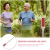 Solar Driveway Marker Lights 30.31 in Metal Stake Solar Powered