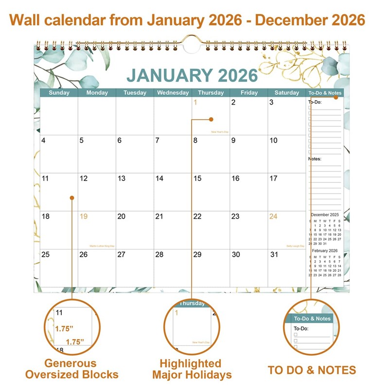 2026 Calendar - Calendar 2026 from January 2026 - December