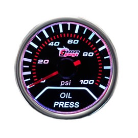 E Support Car Motor Universal Smoke Len 52mm Oil Press Pressure Indicator Gauge Meter