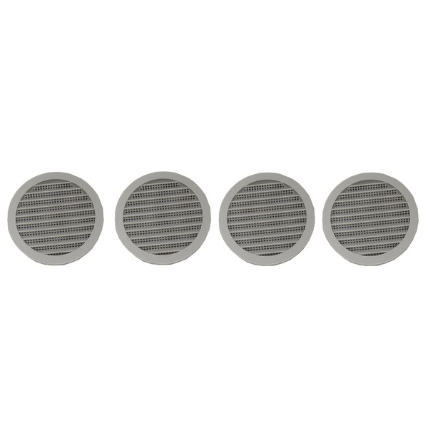 4" Round Plastic Louver Soffit Air Vent Reptile Screen Grille