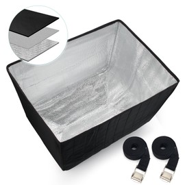 Winter Window Air Conditioner Cover Waterproof for Outside Unit, Luxiv Freeze Protection Cover for Outdoor Window Ac Insulation Cover with 3 Layer (Black, 27.5Wx22.5Dx18.5H)