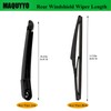 Rear Windshield Wiper Arm Blade Set Replacement for Hyundai Accent