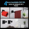 KOKOSIRI Juego de Accesorios de baño 4 Piezas Soporte para