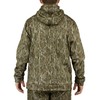 Mossy Oak Mens Camo Hunting Hoodie Performance Fleece, Bottomland, 3X