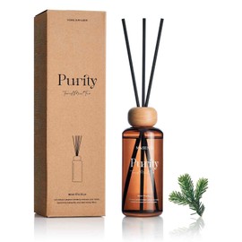 M&SENSE Forest Mint Fir Scent Diffuser: 6.3 fl oz Lime & Lemon Aroma Set with Light & Subtle Fragrance, Long-Lasting Non-Toxic Natural Essential Oil Diffuser for Office Shelf Decor Small Spaces ﻿