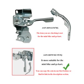 YAMAKATO GX160 GX200 196cc 212cc Kit de montaje de control de acelerador, brazo de palanca y base de placa, varilla de enlace de gobernador, muelles de retorno, varillaje de resorte de carburador para