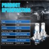 AUIMSOCO 2x H7 LED Headlight Super Bright Bulbs Kit 8000K