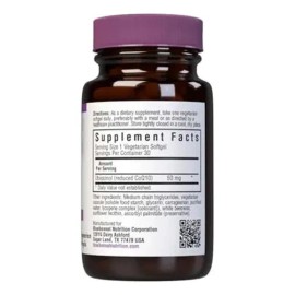 Bluebonnet Coq10 Ubiquinol 50mg 30 Cápsulas Vegetarianas