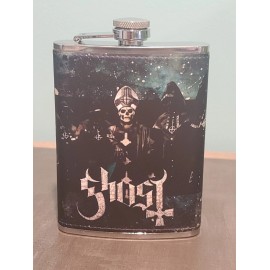 Ghost Papa Emeritus 8 oz flask custom made NEW