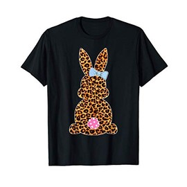 Happy Easter Bunny Leopard Pattern Funny Easter Bunny T-Shirt