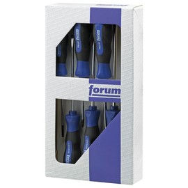 Forum Screwdriver Set 7 Pieces Slotted PH, PZ, TX (Multi-Component Handle Screwdriver Screwdriver Set Screwdriver Set)