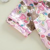Girls Easter Satin Silk Pajama Set Rabbit Print Short Sleeve