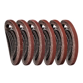 STEBRUAM Sanding Belts 10 x 330 mm,5 Each of 40/60/80/120/180/240 Mix Grit for 330x10 Belt Sander(30 Pack)