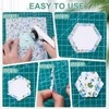 Cinnvoice 612 Pcs Patchwork Paper Piecing Supplies 12 Shapes Acrylic