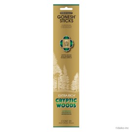 GONESH Incense Sticks Adventure Collection Cryptic Woods Incense, 20 Packs, Cryptic Woods, Citrus Violet, Amber Vanilla, 20 Count (x1)