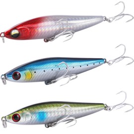 CONTYU Chivas Lure, Sinking Pencil, Useful Anywhere, 3 Set, 3.3 inches (85 mm), 0.7 oz (20 g) (Color A (Set of 3), 3.3 inches (85 mm) / 0.7 oz (20 g)