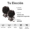 2 Piezas Extension de Cabello Moño Desordenado, Cabello Postizo Natural,