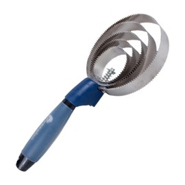 Fenteer Reversible Curry Comb, Stainless Steel Double Sided Curry Brush Horse Itching Brush for Pet, Cow, Cattle