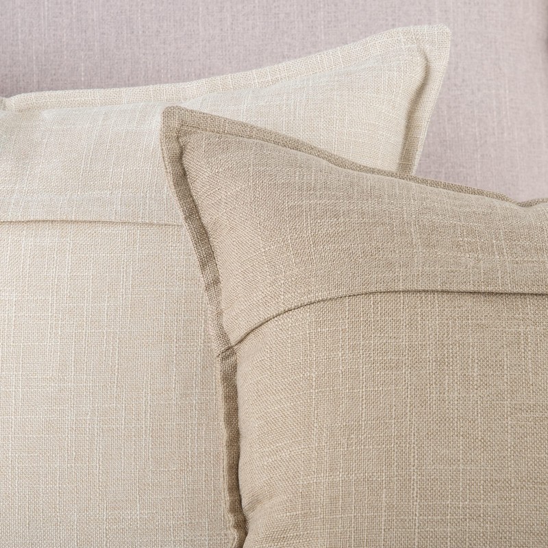 Madizz Set of 2 Linen Cushion Covers, Soft Decorative Cushion