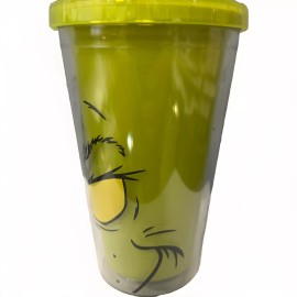 Sleigh Bell Bistro The Grinch Dr. Seuss Grinch Tumbler With Straw Green Sleigh Bell Bistro New 16oz