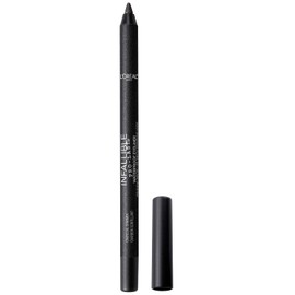 L'Oreal Paris Makeup Infallible Pro-last Lápiz delineador de ojos, impermeable y resistente a las manchas, se desliza fácilmente para crear cualquier look, brillo negro, 0.042 onzas