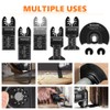 PECHAM 24PCS Universal Wood Metal Oscillating Multitool Quick Release Saw