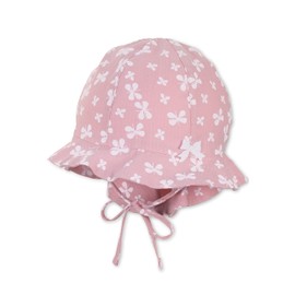 Sterntaler Unisex Children's Sun Hat Butterflies Children's Hat, Pale Pink