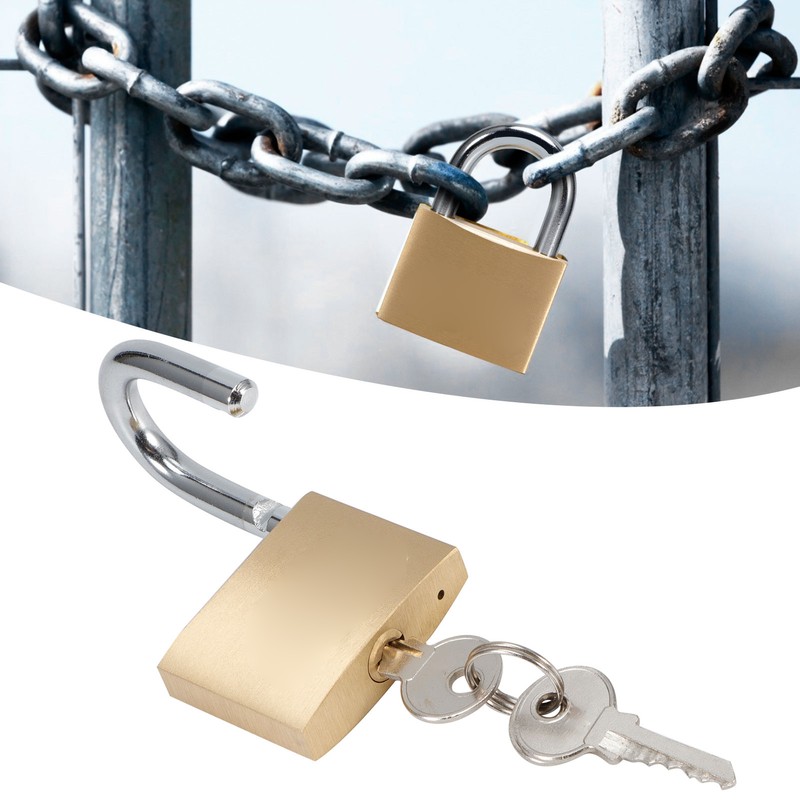 Heavy Duty Outdoor Locker Lock Thick Multifunctional Security Safety Brass