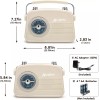 ByronStatics Portable Radio AM FM, Vintage Retro Radio with Built