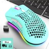 Wireless Mouse Hollow Charging Gaming Mice RGB Lighting Effect Computer