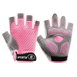 Vikodah Kids-Cycling-Gloves Hand-Protective Half-Finger Anti-Slip-Gel Breathable for Gym