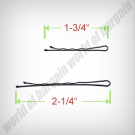 Unbranded 200 pc BOBBY PINS Metal Hairpin Hair Clip Slides Clasp Barrette Glossy Black