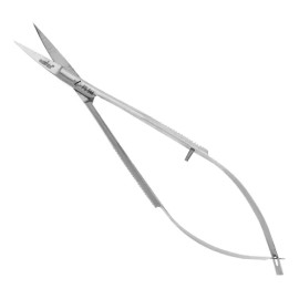 Tijera Castroviejo Punta Curva Aashta Ps-844 Color Plateado