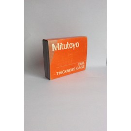 Mitutoyo - Espesor de la esfera, yunque plano, métrico, Dial, Gris oscuro, Standard, 0-10mm Range, 0.01mm Graduation, 15 micrometer Accuracy