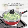 Bobikuke 11 Inch Nonstick Frying Pan Skillet with Steamer, 4.5