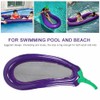 PVC Eggplant Shape Air Matress Swimming Pool Beach Inflatable Float