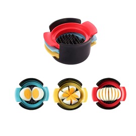 WPJCS Egg Slicer, Upgraded 3 in 1 Multifunctional Stainless Steel Wire Slicer For Egg Strawberry or Soft Fruits and Vegetables,3 Slicing Styles.