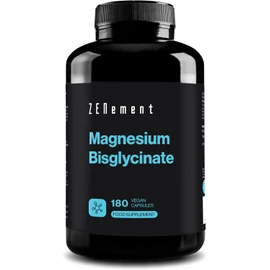 Magnesium Glycinate (Bisglycinate), Chelated Magnesium Supplements | 180 Vegan Premium Magnesium Capsules (3 Month Supply) | Providing 350mg Elemental Magnesium Supplement | Zenement