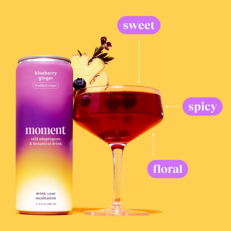 Moment Adaptogen Drink (Shark Tank) | NON-CARBONATED Non Alcoholic Drinks