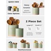 YHOSSEUN Kitchen Utensil Holder, 6.7"+5.1" Ceramic Utensil Holder for Kitchen