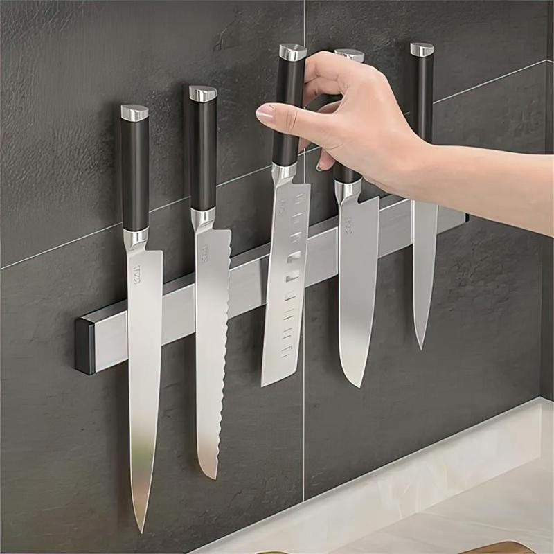 Magnetic Knife Holder, 1 Count Non-slip Double Sided Knife Rack,