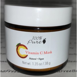 100% Pure Natural Vegan Skin Brightening VITAMIN C Powder MASK 1.35oz Sealed $38
