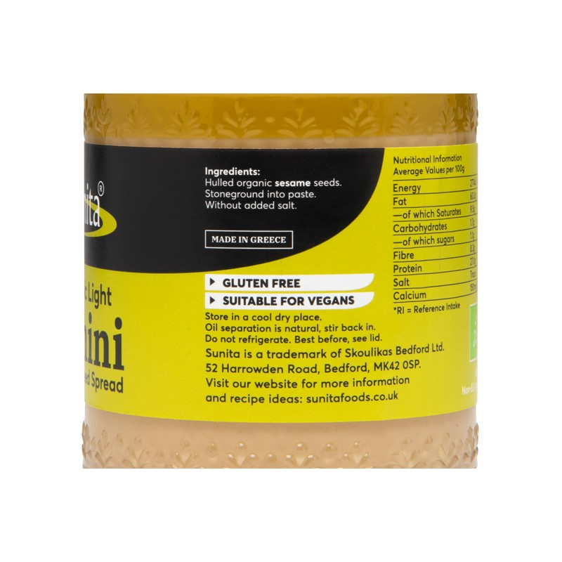 Sunita Organic Light Tahini 280g
