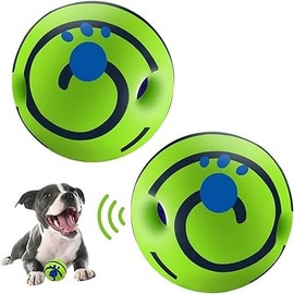 LIVERO (Pack of 2) Giggle Ball for Dog,Squeaky Toy Keep Your Dog Happy All Day Interactive Dog toys Indestructible Dog Balls Toy Balls for Dogs for Relieve Anxiety and Boredom
