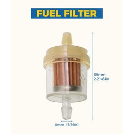 UBOG 1/4 Fuel Line,Car Accessories Fuel Line,Fuel Line Hose,1/4" Inner Diameter Fuel Pipe Kit with Clamps Valve and Filters,Suitable for Lawn Mowers,Tractors,Off-Road Vehicles and Generators